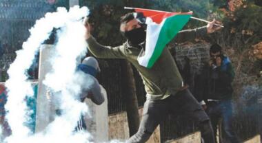 Zionist forces suppress anti-settlement march east Qalqilia
