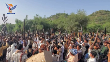 قبائل قفل شمر في حجة تؤكد الجهوزية لمواجهة تصعيد العدو الصهيوني 