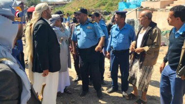 Al-Sami'i und Al-Masawa überprüfen den Fortschritt der Arbeit in der Verkehrspolizeibehörde von Taiz