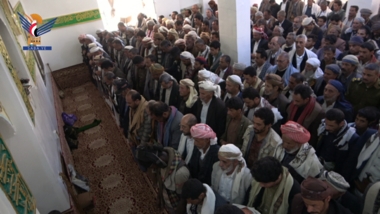 تشييع جثمان فقيد الوطن العلامة محمد حسين الدرب بالمحويت