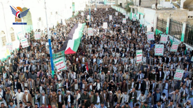 مسيرات حاشدة في محافظة حجة بيوم القدس العالمي