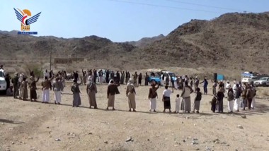 Massive vigil in Serwah District Marib congratulates security achievement & delegates revolution leadership