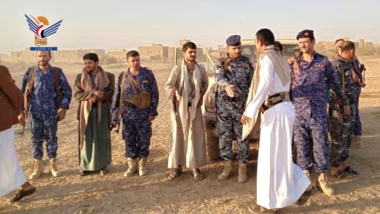 تفقد أحوال الأجهزة الأمنية بمديريات الحزم والخلق والغيل بالجوف 