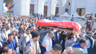 تشييع جثمان عضو مجلس النواب زيد أبو علي في المحويت