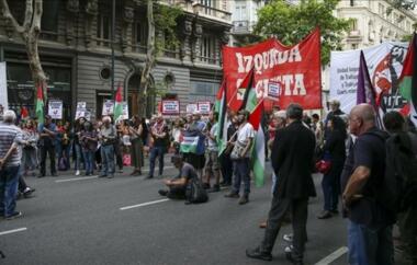 العاصمة الأرجنتينية تشهد وقفة تضامنية مع الشعب الفلسطيني