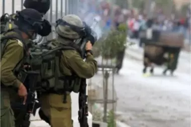 إصابة طفل فلسطيني برصاص العدو جنوب نابلس
