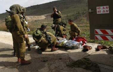 Verletzung einen zionistischer Soldat in Bethlehem