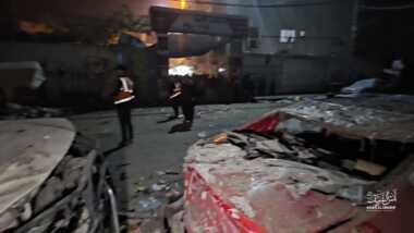 Das Medienbüro der Regierung in Gaza verurteilt den Bombenanschlag des zionistischen Feindes auf das Krankenhaus „Kamal Adwan“