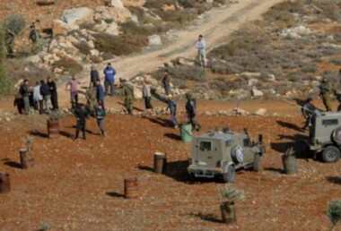 Der zionistische Feind erobert 94 Dunums in Beit Jala, westlich von Bethlehem