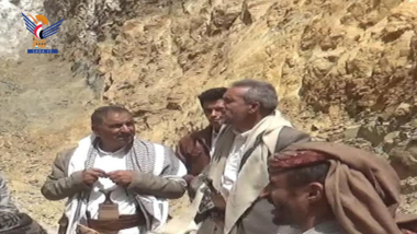 Le gouverneur adjoint du d'Amran inspecte le projet de barrage de Kulaib dans le district de Khaamer