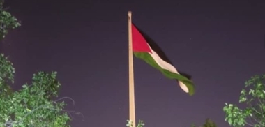 Iran raises Palestine world's largest flag in 'Aqsa Flood' martyrs families delegation visit