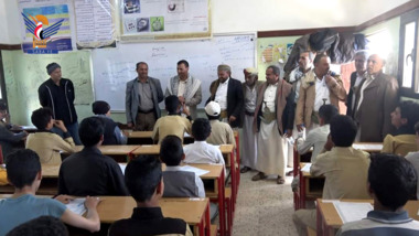 Launching first semester exams in Amran