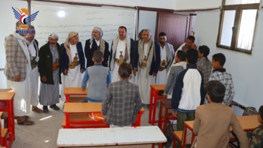 Sana'a.. Meftah und Al-Hadi eröffnen das Rehabilitationsprojekt der Kamran-Schule in Al-Hayma Al-Kharijiya