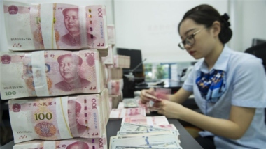 Decline in Chinese yuan value against dollar
