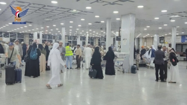 وصول الفوج الأول من حجاج بيت الله الحرم إلى مطار صنعاء الدولي
