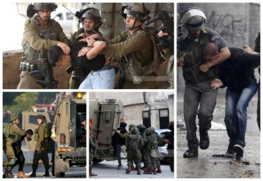 العدو الإسرائيلي يعتقل 7 مواطنين فلسطينيين من الخليل
