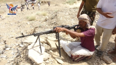 Militärmanöver der Volksmobilisierungseinheiten im Bezirk Bajil, Hodeidah