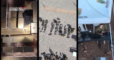 Al-Qassam broadcasts scenes of its fighters joining up with occupation army in Jabalia