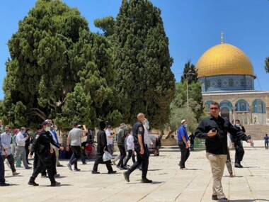 Bandadas de colonos sionistas asaltan los patios de la mezquita de Al-Aqsa