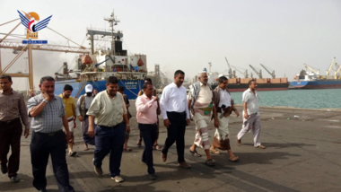 Qahim, Al-Bashri, & Red Sea Ports Corporation leadership inspect work at Hodeida Port