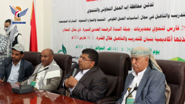 محمد علي الحوثي يدشن العمل التعاوني والتنموي في محافظة إب