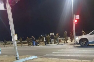 Bei einem Autounfall in der Nähe von Hebron wurde ein zionistischer Soldat schwer verletzt