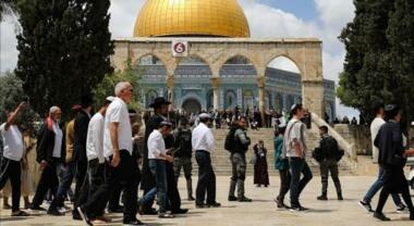 Tens of Zionist settlers storm Al-Aqsa Mosque