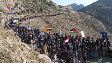 أبناء حجة يحتشدون في 133 مسيرة بعنوان 