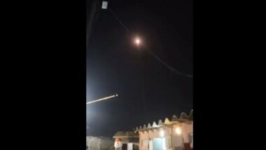 One of Iron Dome missiles fails to intercept Gaza missiles and lands in Tel Aviv.