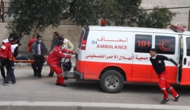 Young Palestinian seriously injured