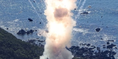 فشل اطلاق صاروخ فضائي وانفجاره بعد ثوان من إطلاقه غرب اليابان