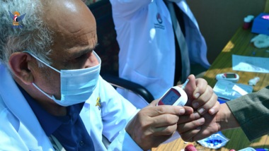 La Conclusion en Sana'a el primer campamento gratuito para tuberculosis y enfermedades respiratorias.