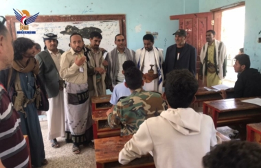  الضالع..تفقد اختبارات الشهادة الثانوية العامة في دمت