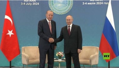 Putin, Erdogan discuss bilateral relations, economic cooperation at SCO Summit in Astana