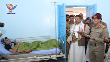 زيارة الجرحى في مجمع الشهيد عبد المغني والمستشفى الجمهوري ومستشفى الكويت