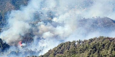 اندلاع حرائق في غابات بريف محافظة اللاذقية الشمالي شمال غرب سورية