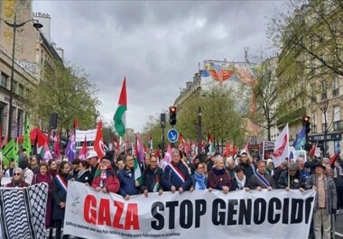 Las manifestaciones se extienden por las capitales europeas en conmemoración del Día de la Tierra y en solidaridad con Gaza