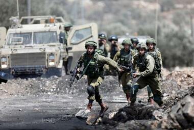 Zionist army suppresses Kafr Qaddum anti-settlement march east Qalqilia