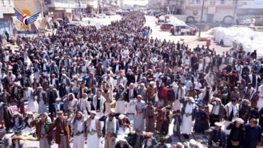 Dix marches de masse à Mahweet en solidarité avec le peuple de la Palestine