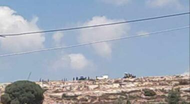 Zionist enemy injured two Palestinians north Ramallah