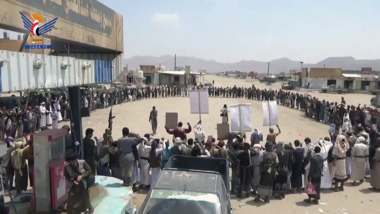 Massive protests in Marib demand support for Gaza, solidarity with Palestinian prisoners