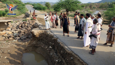 ​Officials inspect flood damage in Qafl Shammar district 