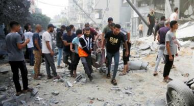 Nueve mártires de los bombardeos enemigos sobre las ciudades de Gaza y Khan Yunis