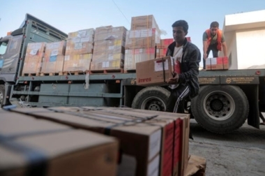 Red Crescent sends 50 aid trucks to northern Gaza Strip