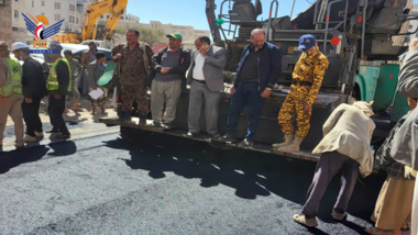Achèvement du projet de restauration de la rue 24 à Beit Baws, gouvernorat de Sanaa