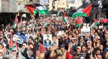 Massenmärsche in jordanischen Städten aus Solidarität mit Gaza