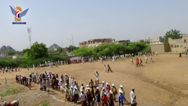 Mobilization forces popular parade in Sukhna district in Hodeida celebrates September 21 Revolution Day