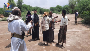 الاطلاع على أضرار السيول في أفلح اليمن والشغادرة في حجة