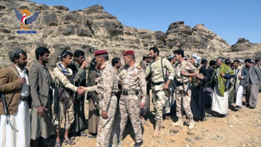 تفقد المرابطين من منسوبي حرس الحدود في جبهة باقم  