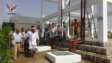 افتتاح مشروع مياه دير كنانة في المنصورية محافظة الحديدة